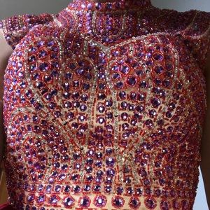 Burgundy homecoming dress